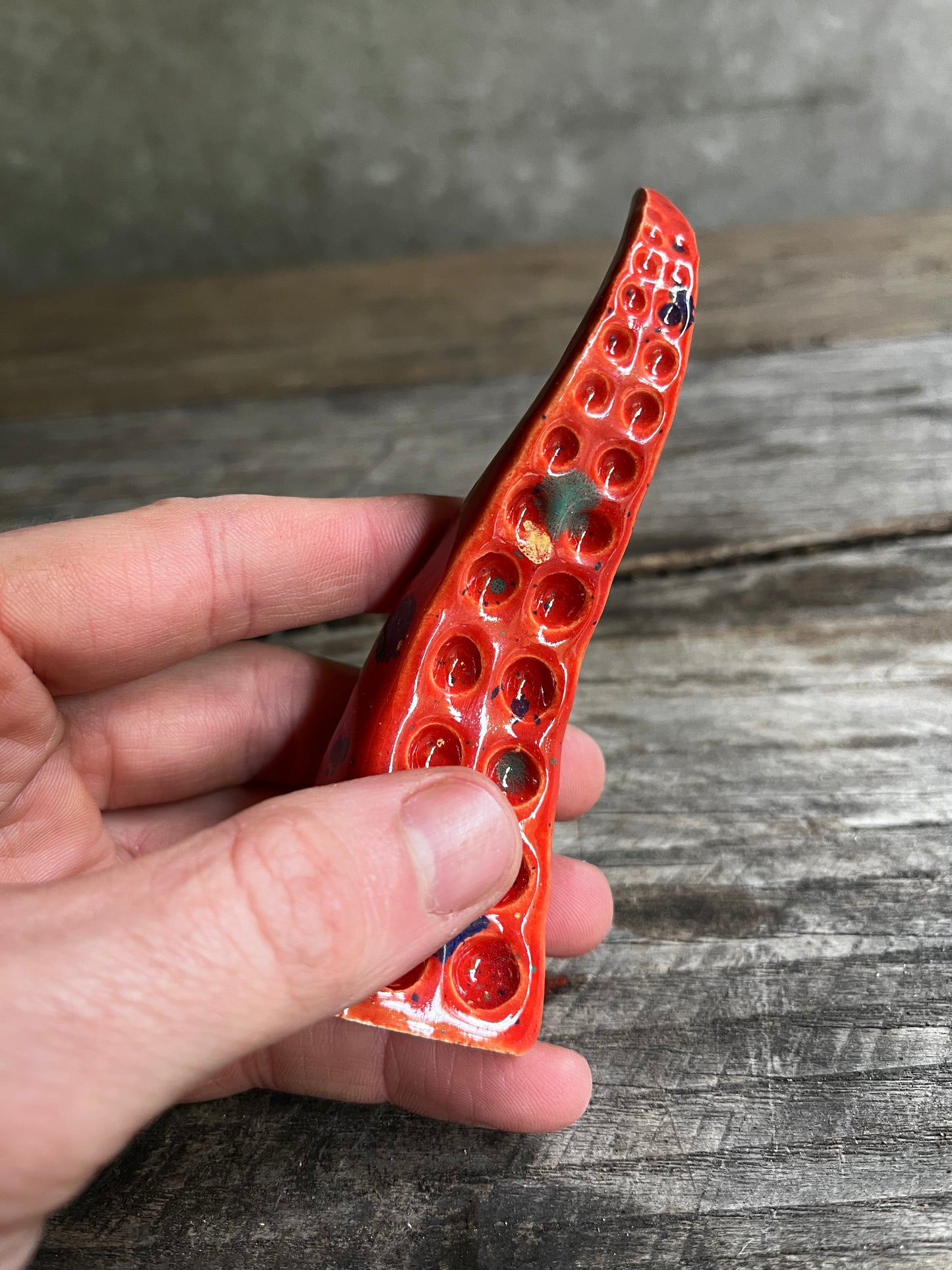 Ceramic tentacle ring holder