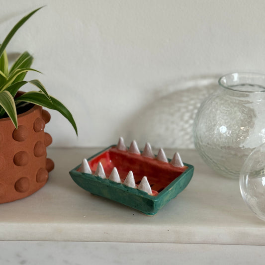 Teeth soap dish