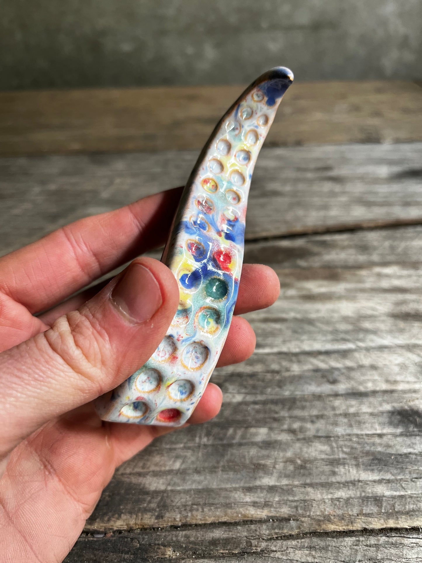 Ceramic tentacle ring holder