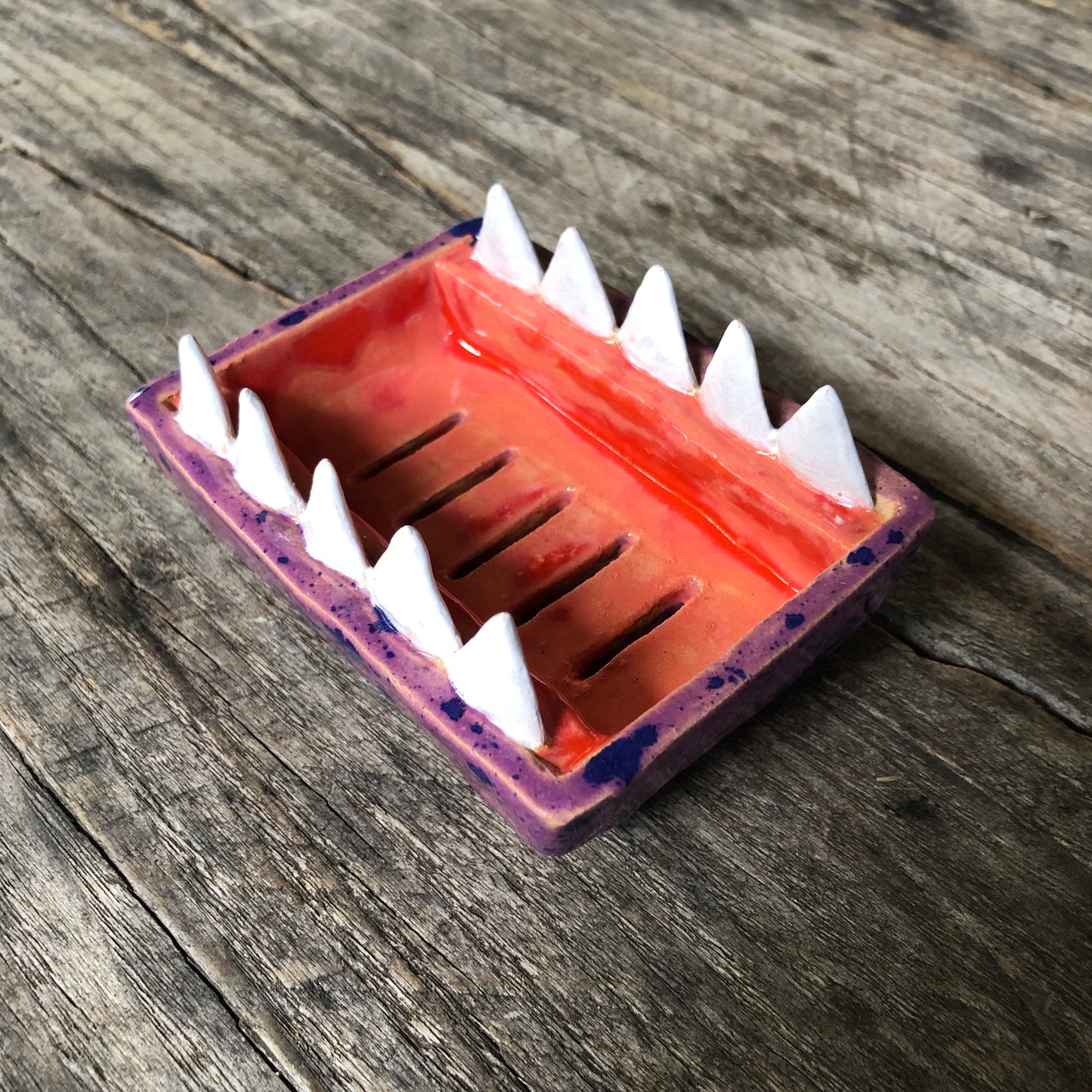 Teeth soap dish