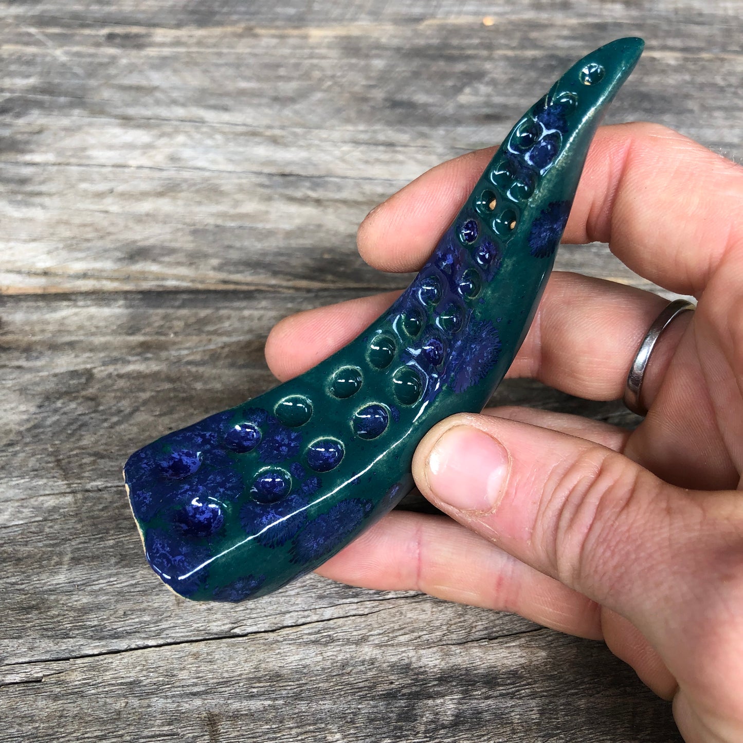 Ceramic tentacle ring holder