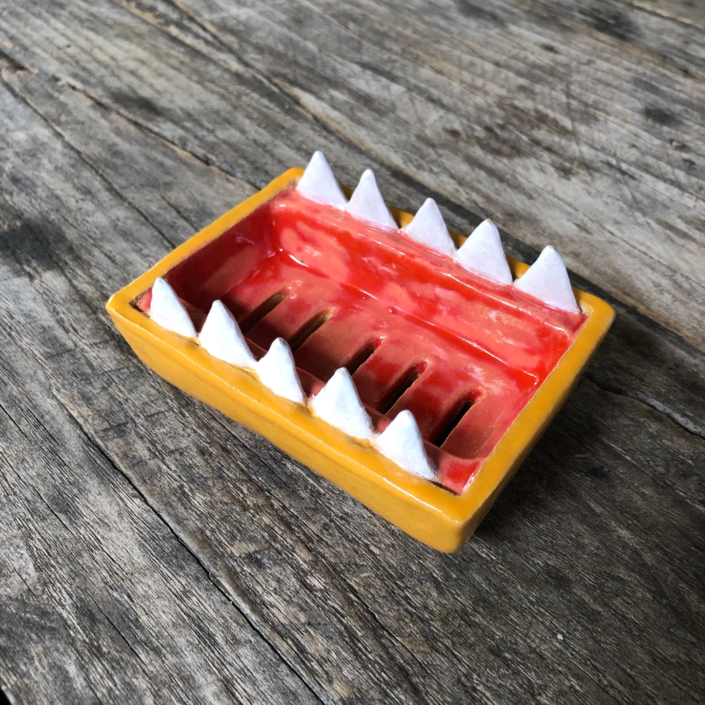 Teeth soap dish