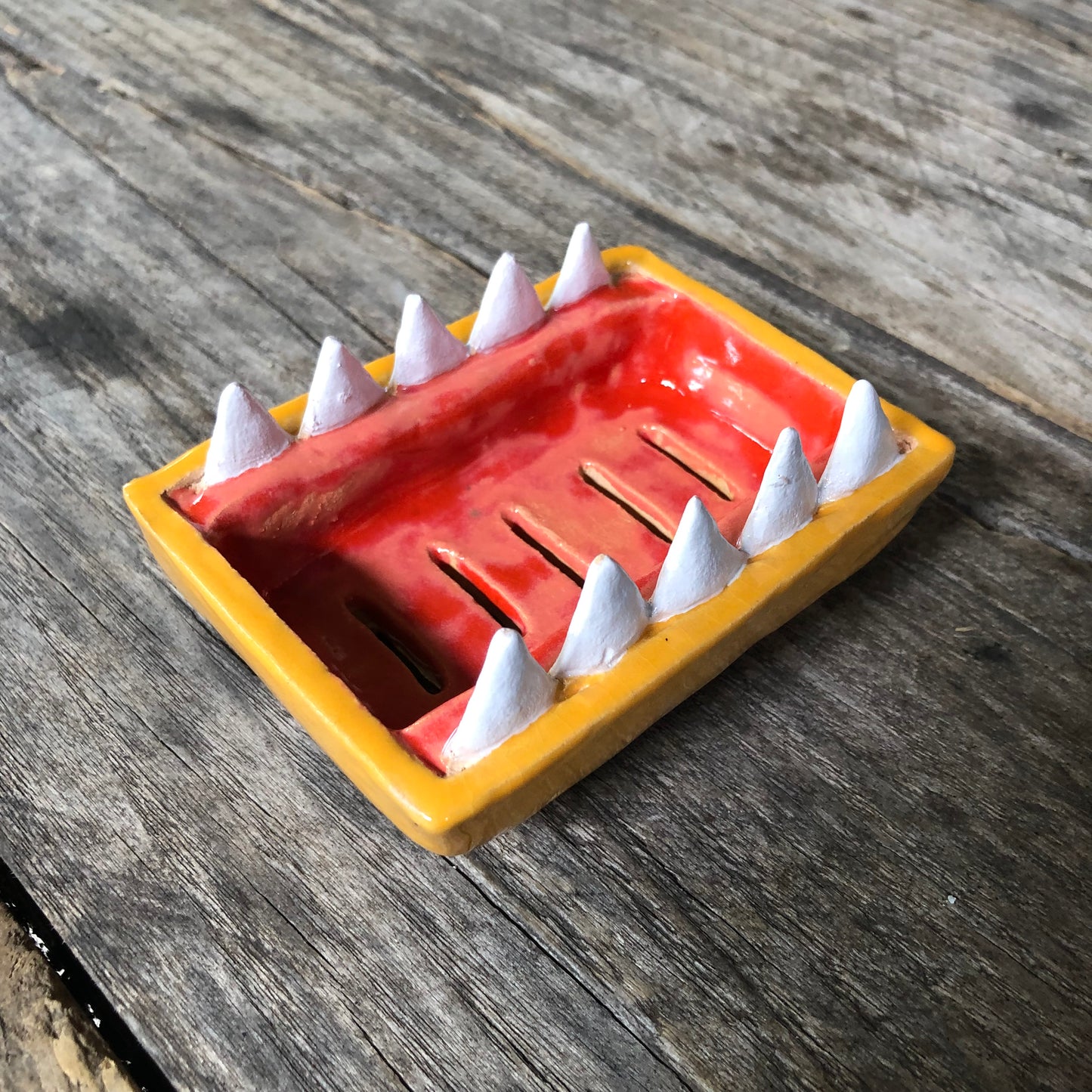 Teeth soap dish